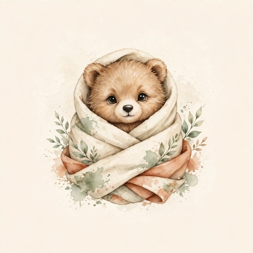 CubCozyCrafts swaddled bear cub logo